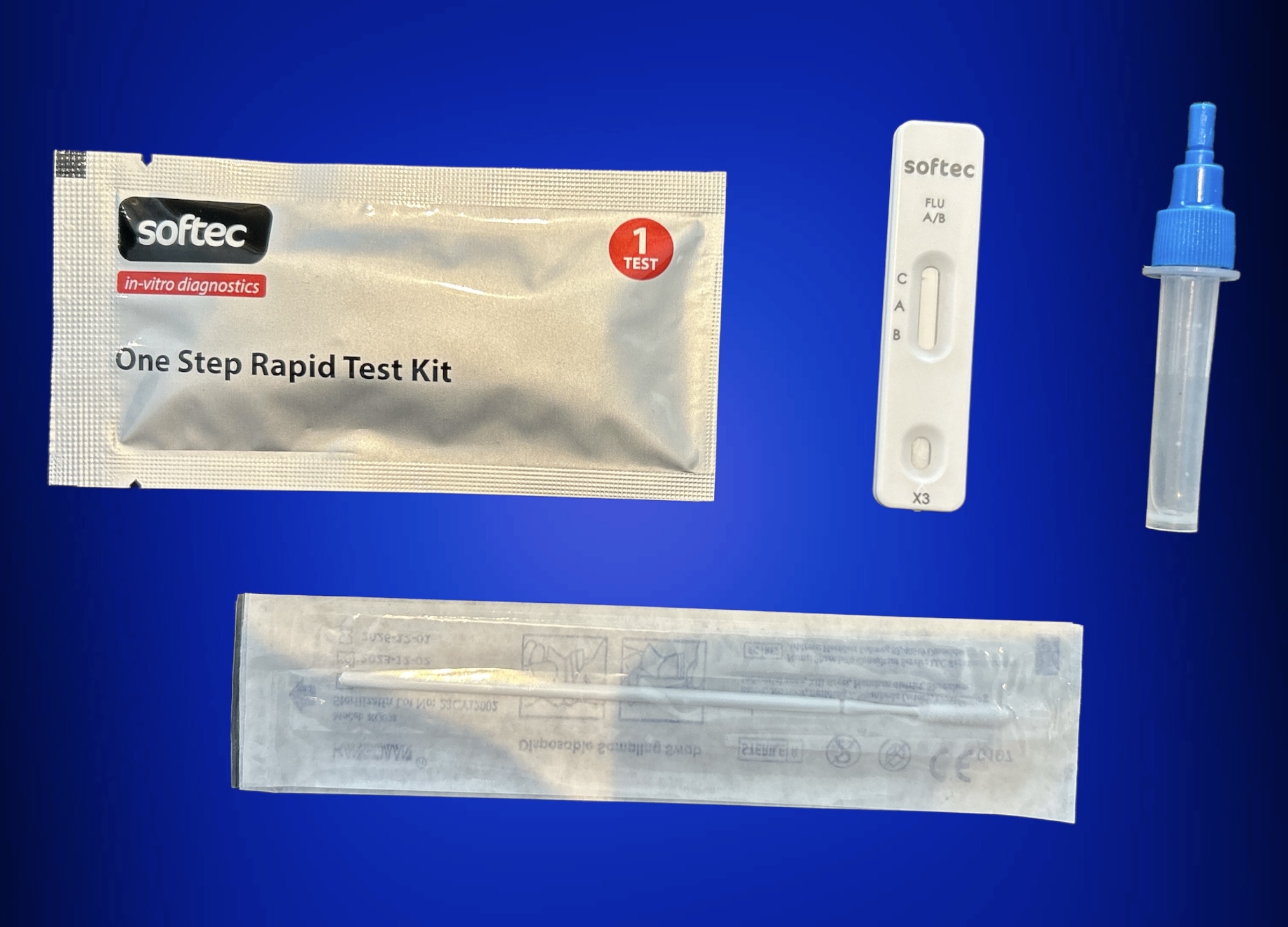 Softec Influenza A/B Antigen Rapid Test Kit || Zet Biotech | Rapid Test Kits